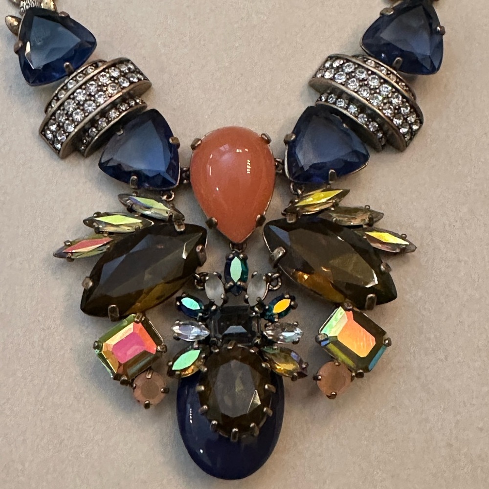 J. Crew Elegant Multicolor Statement Necklace - image 6